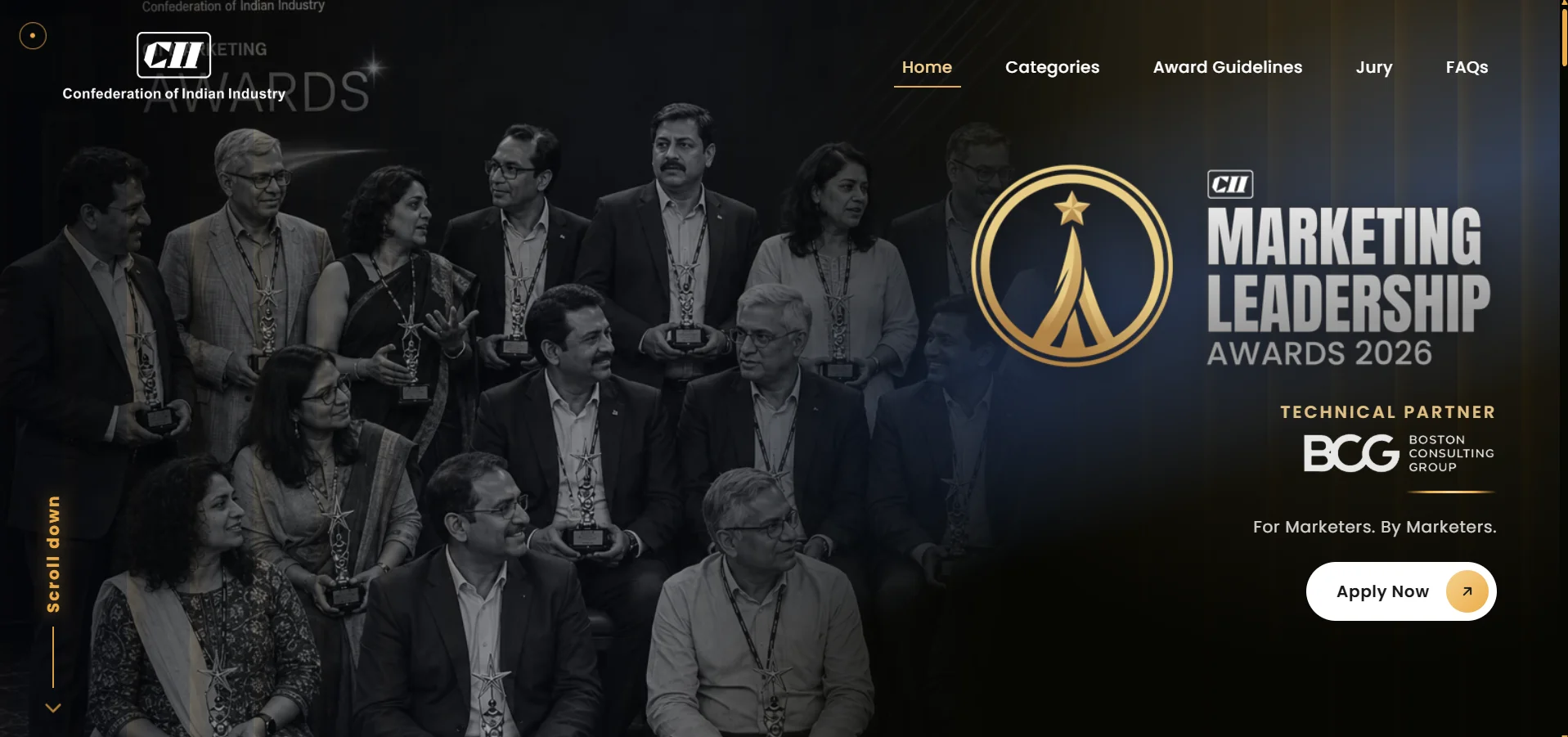 CII Marketing Leadership Awards 2026 website by Flewny