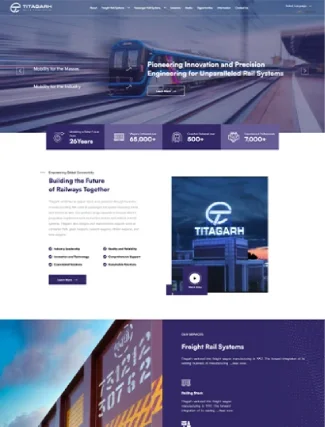 Titagarh website built by Flewny web design company in Kolkata